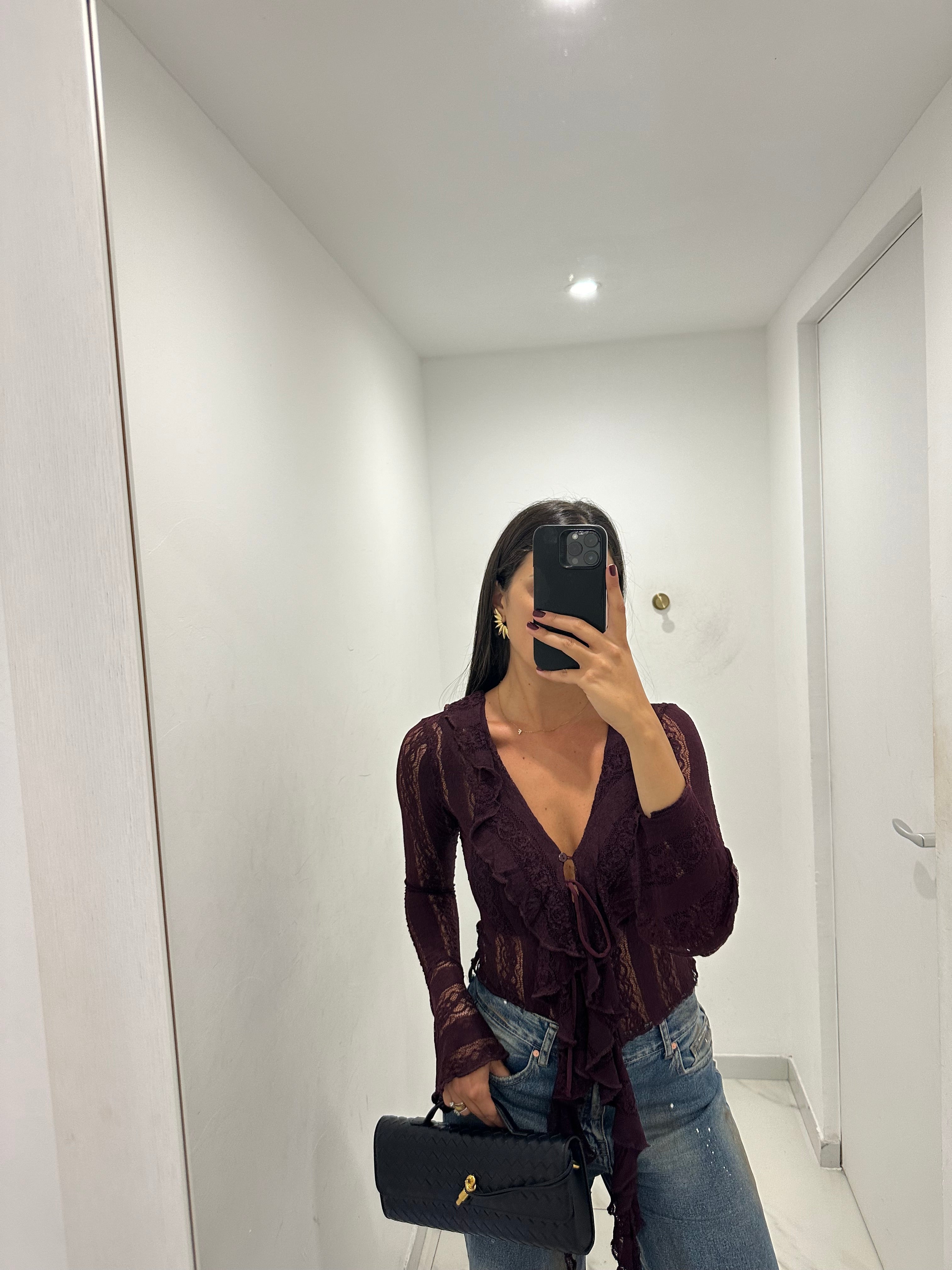 Cardigan pizzo