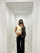Jeans leopardo dritto
