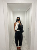 Pantalone ecopelle ballon