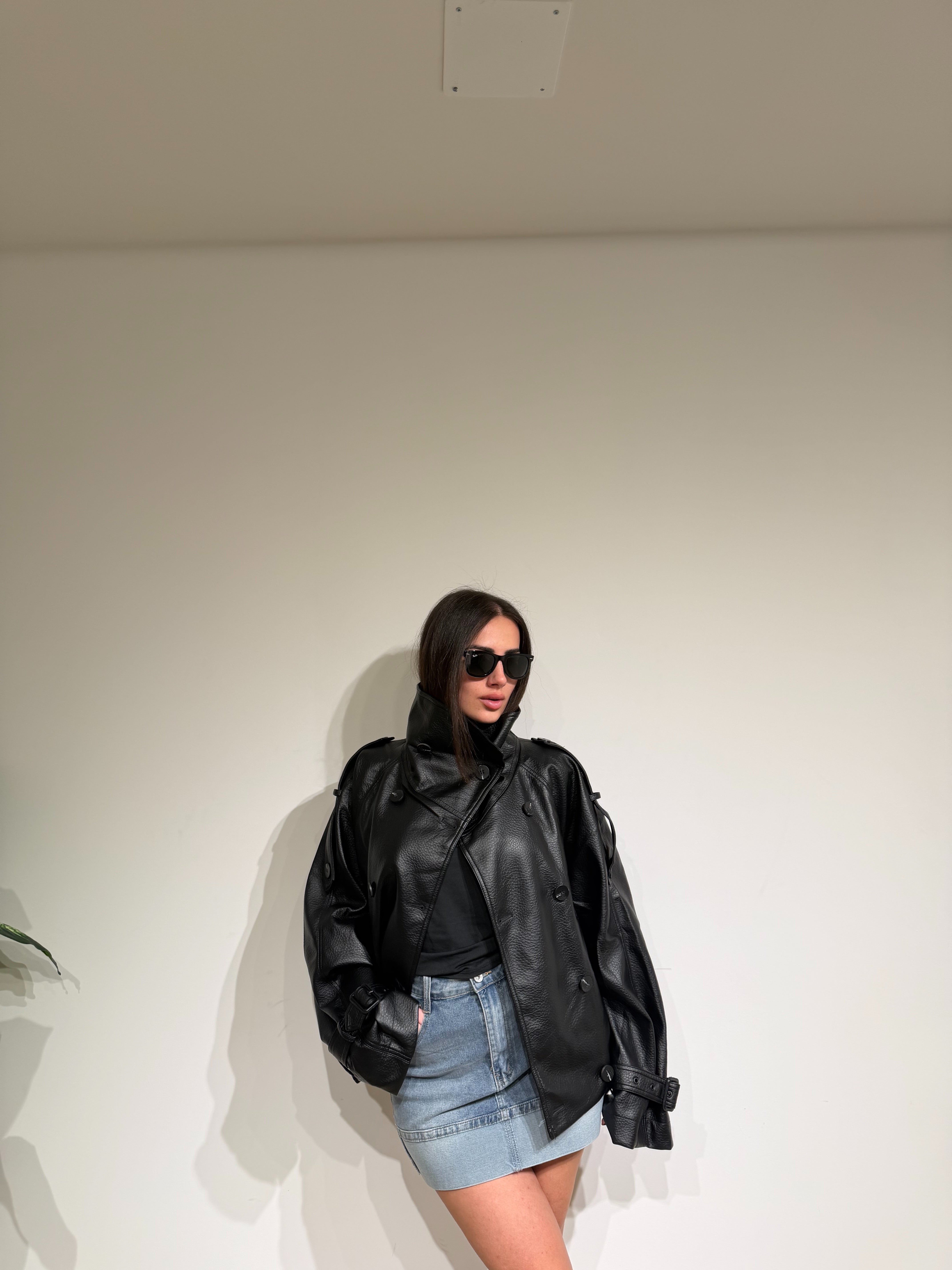 Chiodo ecopelle mod.zara