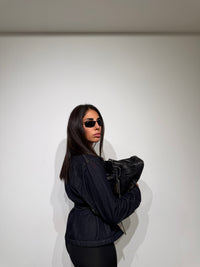 Mini trench Denim