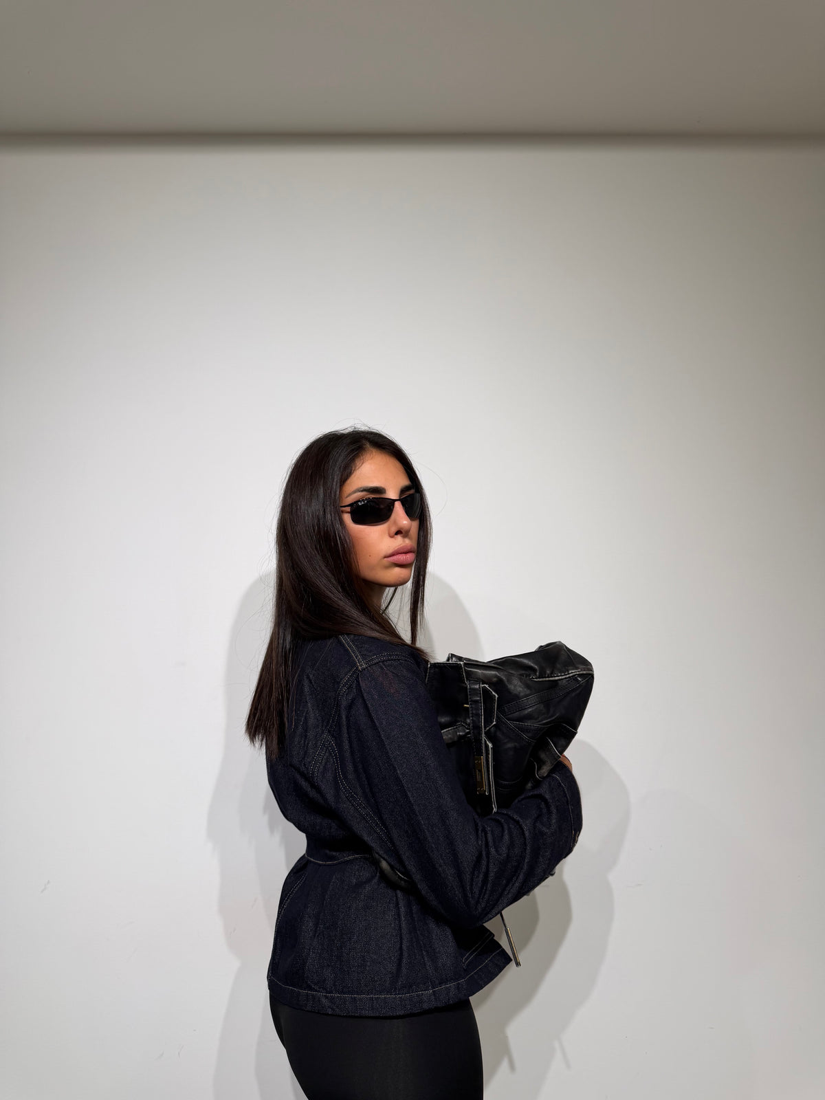 Mini trench Denim