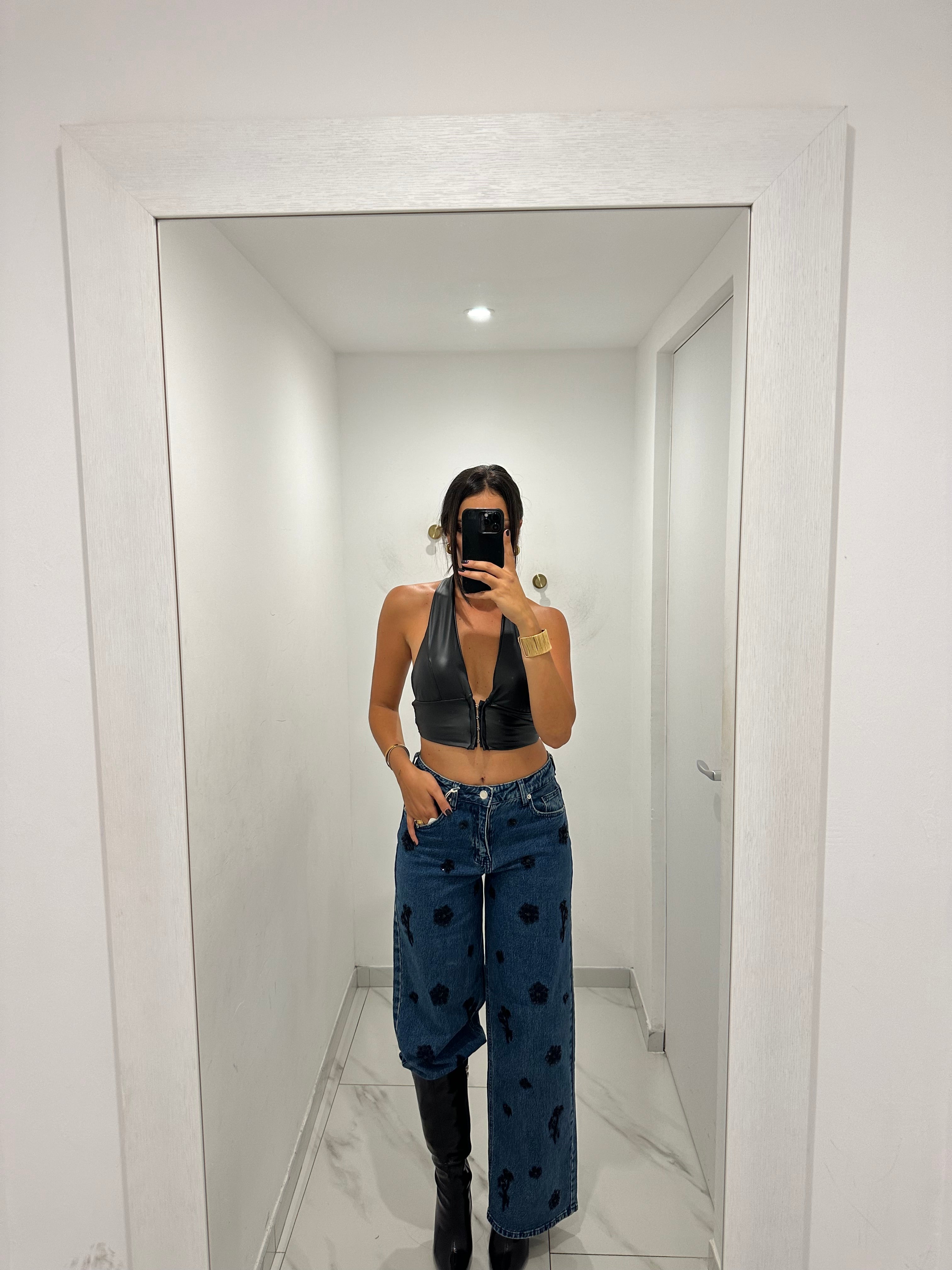 Jeans Brillo nero