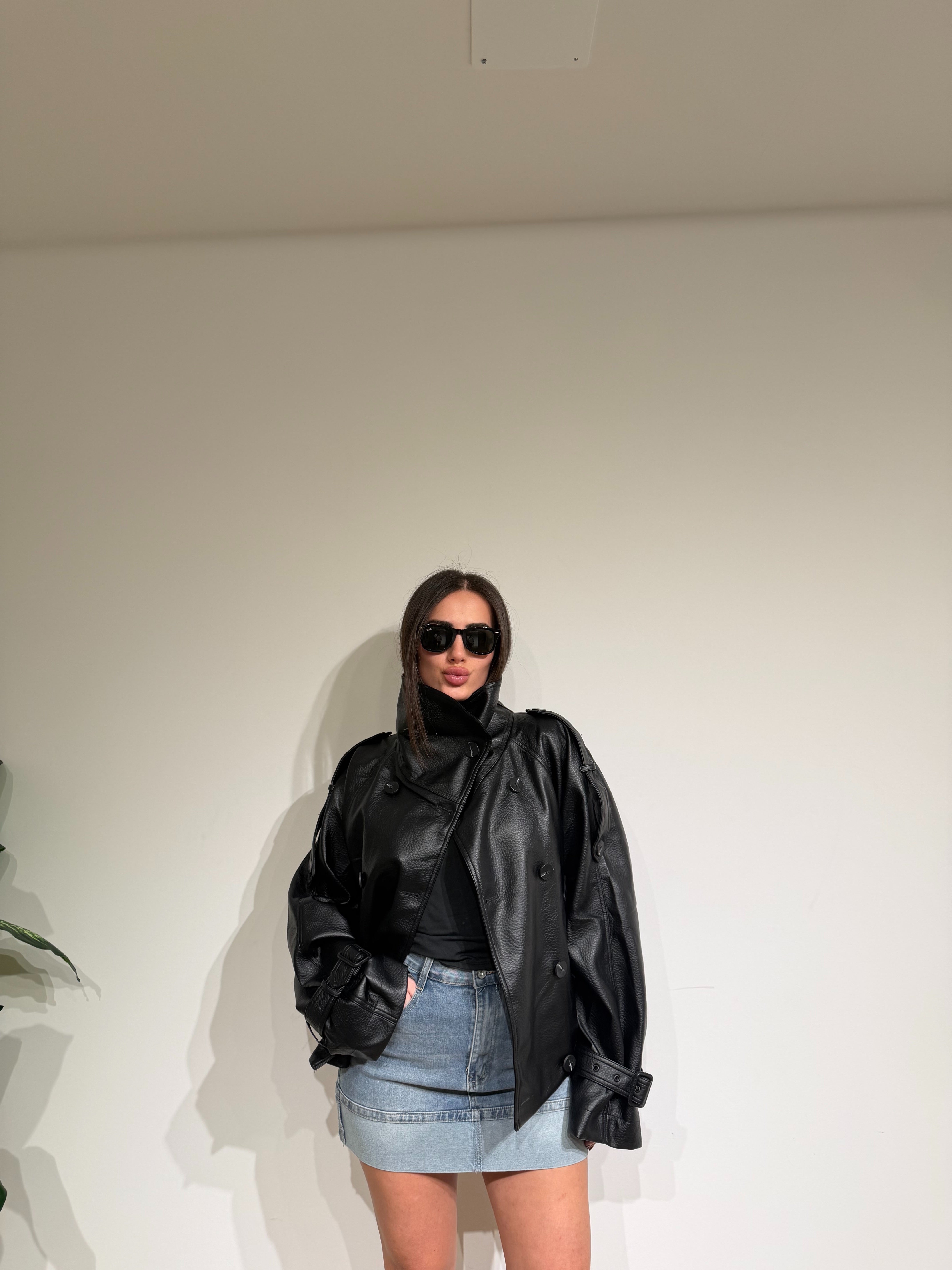Chiodo ecopelle mod.zara