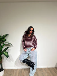 Maglioncino Metà zip