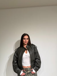 Giacca ecopelle Green