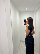 Jeans balloon scuro