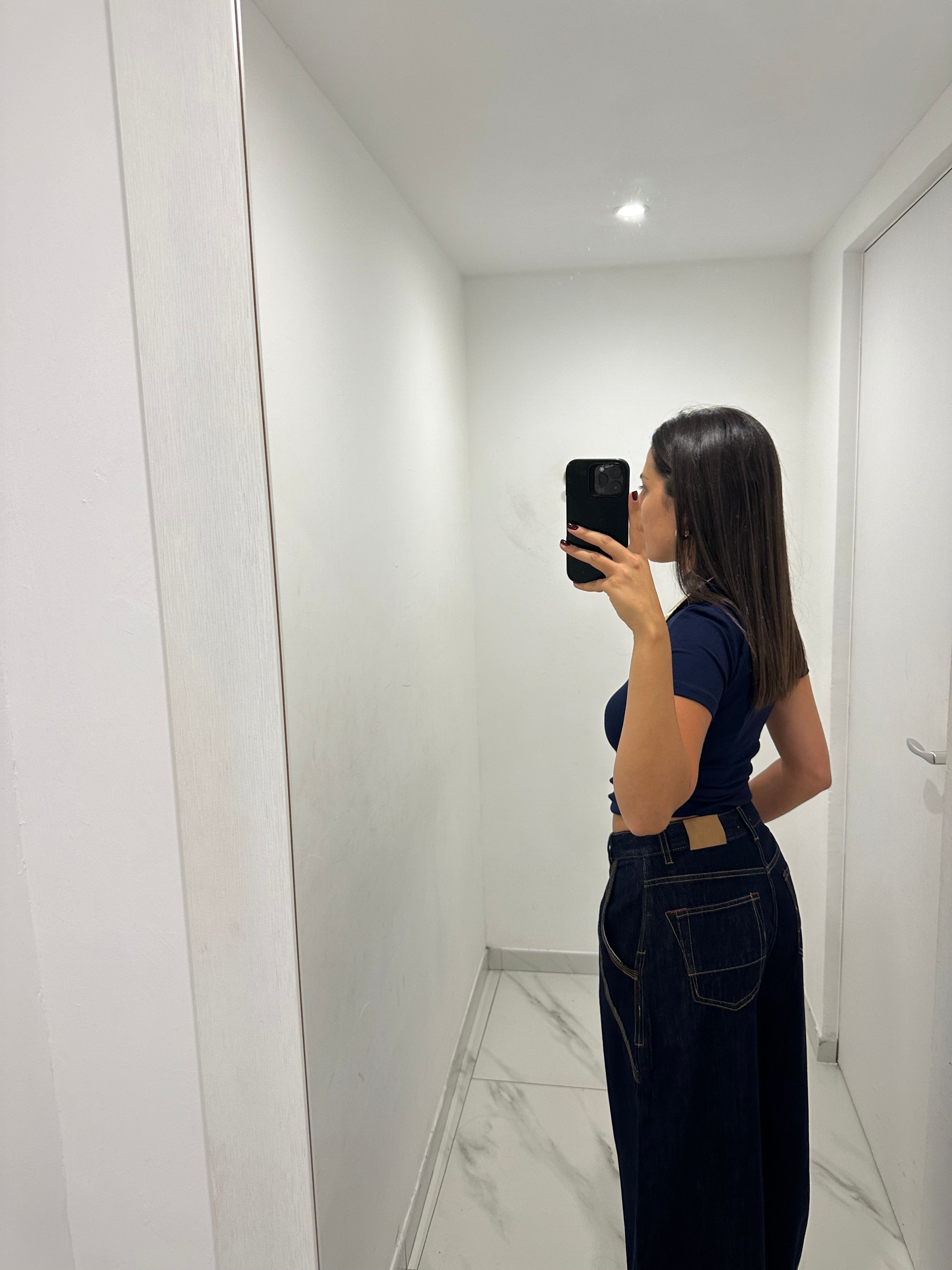 Jeans balloon scuro