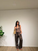 Pantalone satin
