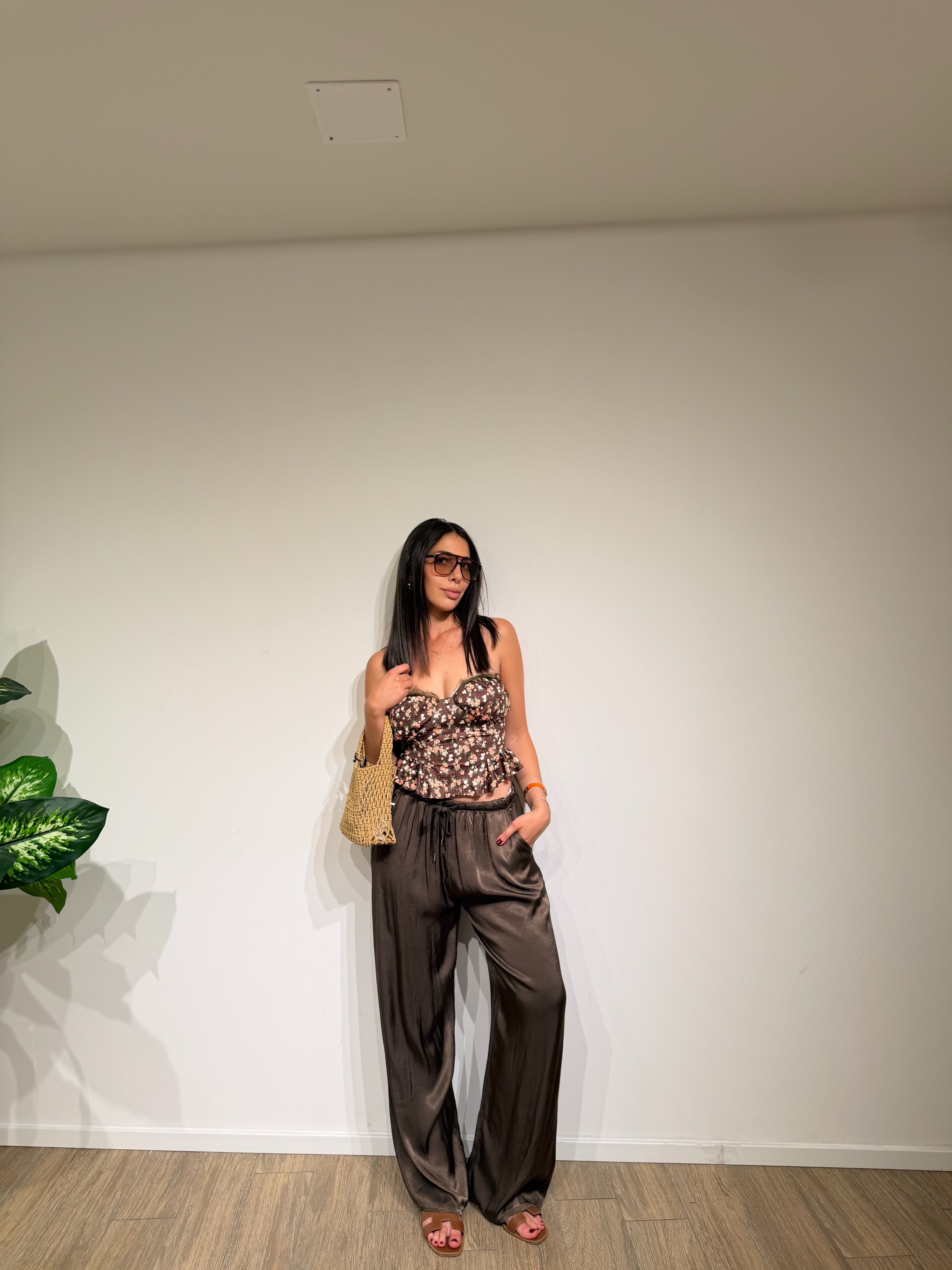 Pantalone satin