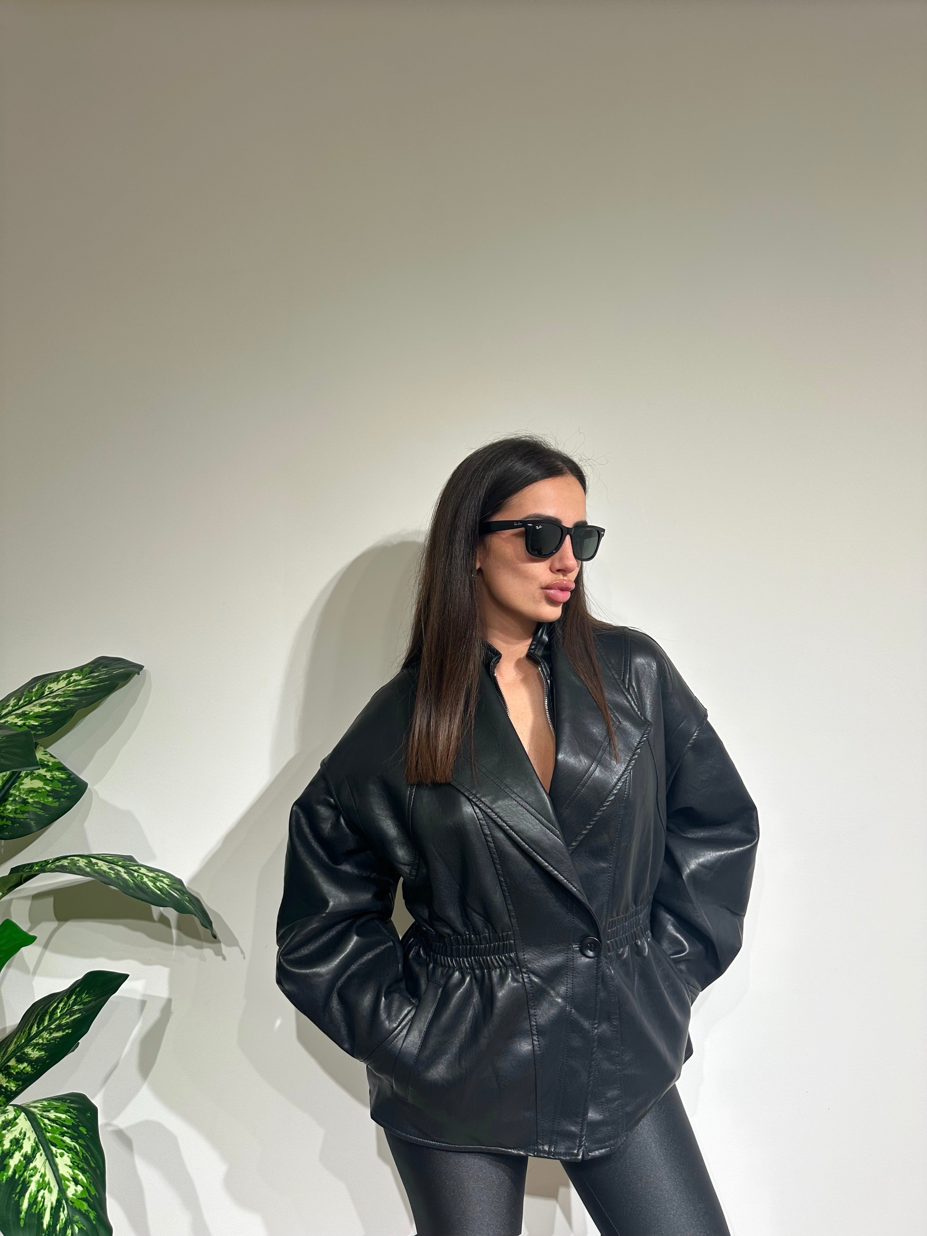 Trench ecopelle super felpato