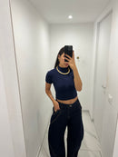 Jeans balloon scuro
