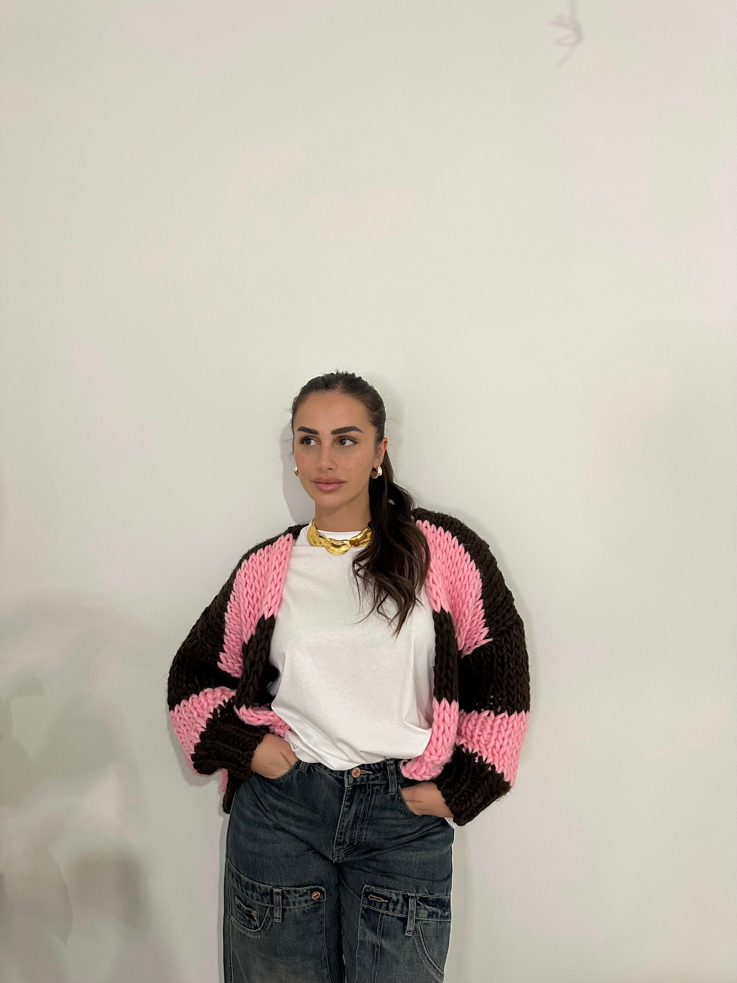 Cardigan bicolor