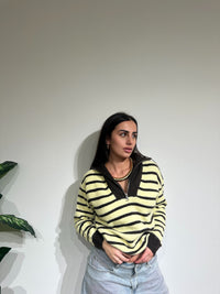 Maglioncino Metà zip