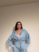 Mini trench Denim