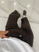 Jeans reverse leopardo