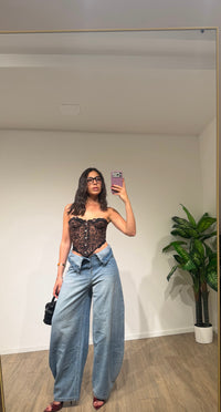 Jeans risvoltone