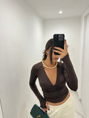 Maglia scollo V