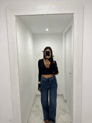 Jeans chiusura chic