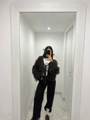 Jeans reverse leopardo