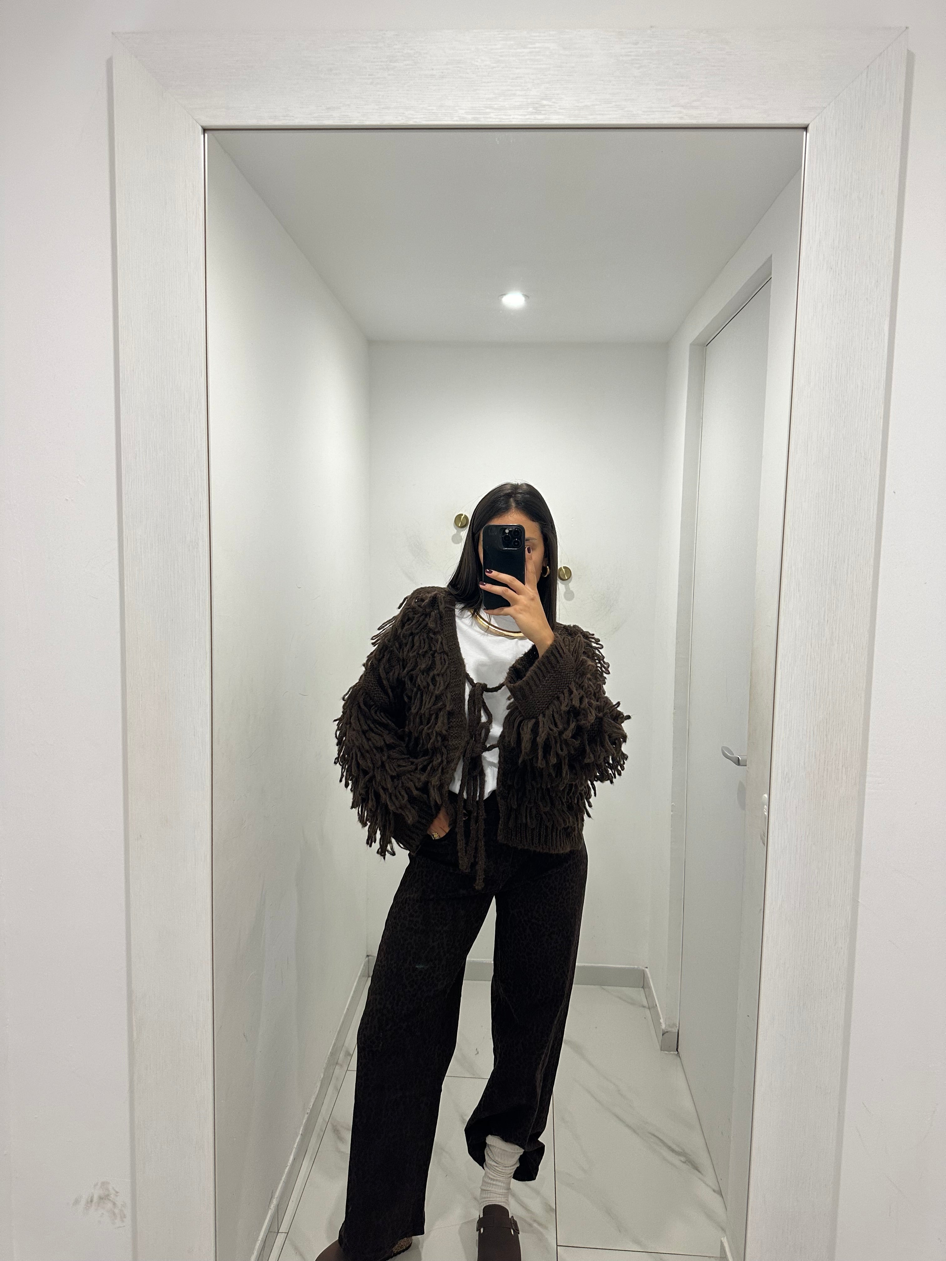 Jeans reverse leopardo