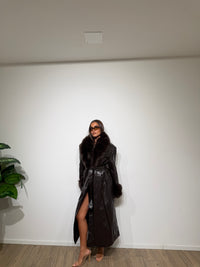 Trench/cappotto ecopelle