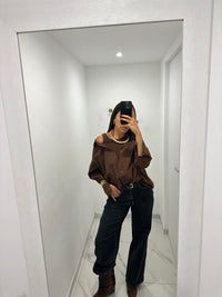 Camicia+canotta cioccolato