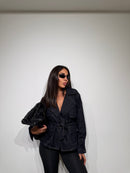 Mini trench Denim