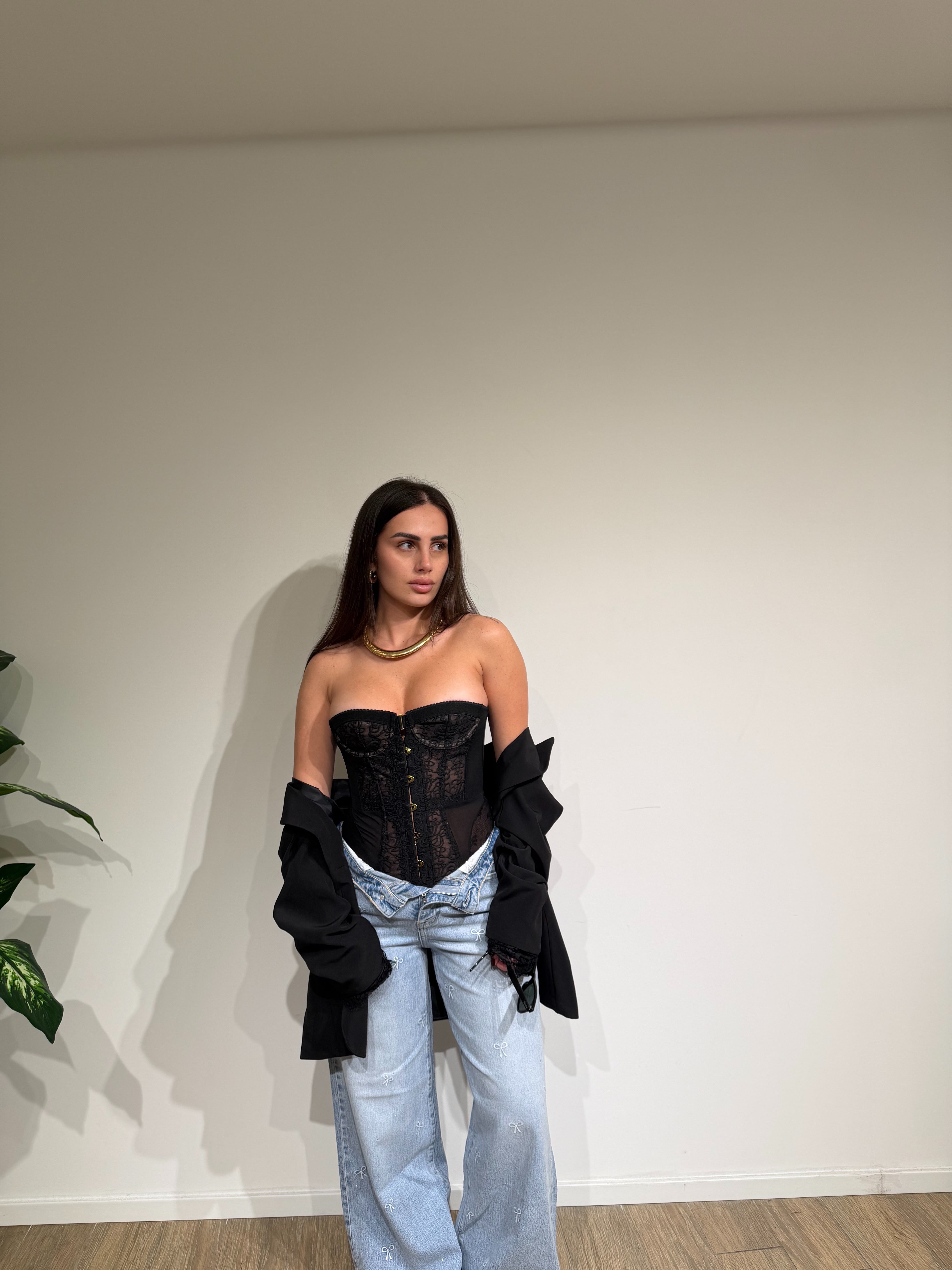 Jeans fiocco