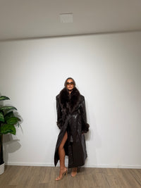 Trench/cappotto ecopelle