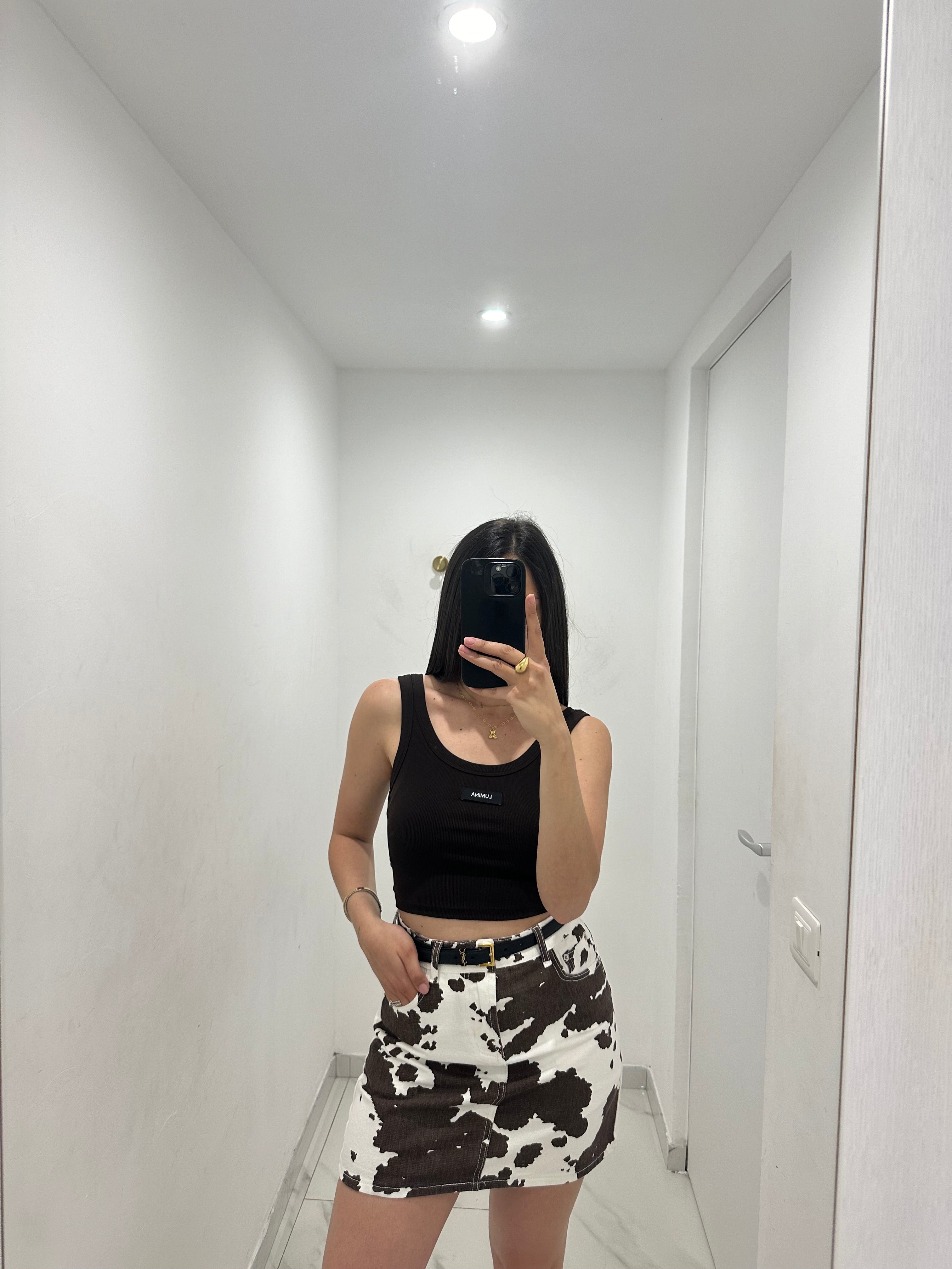 Gonna pantaloncino Fantasia Mucca