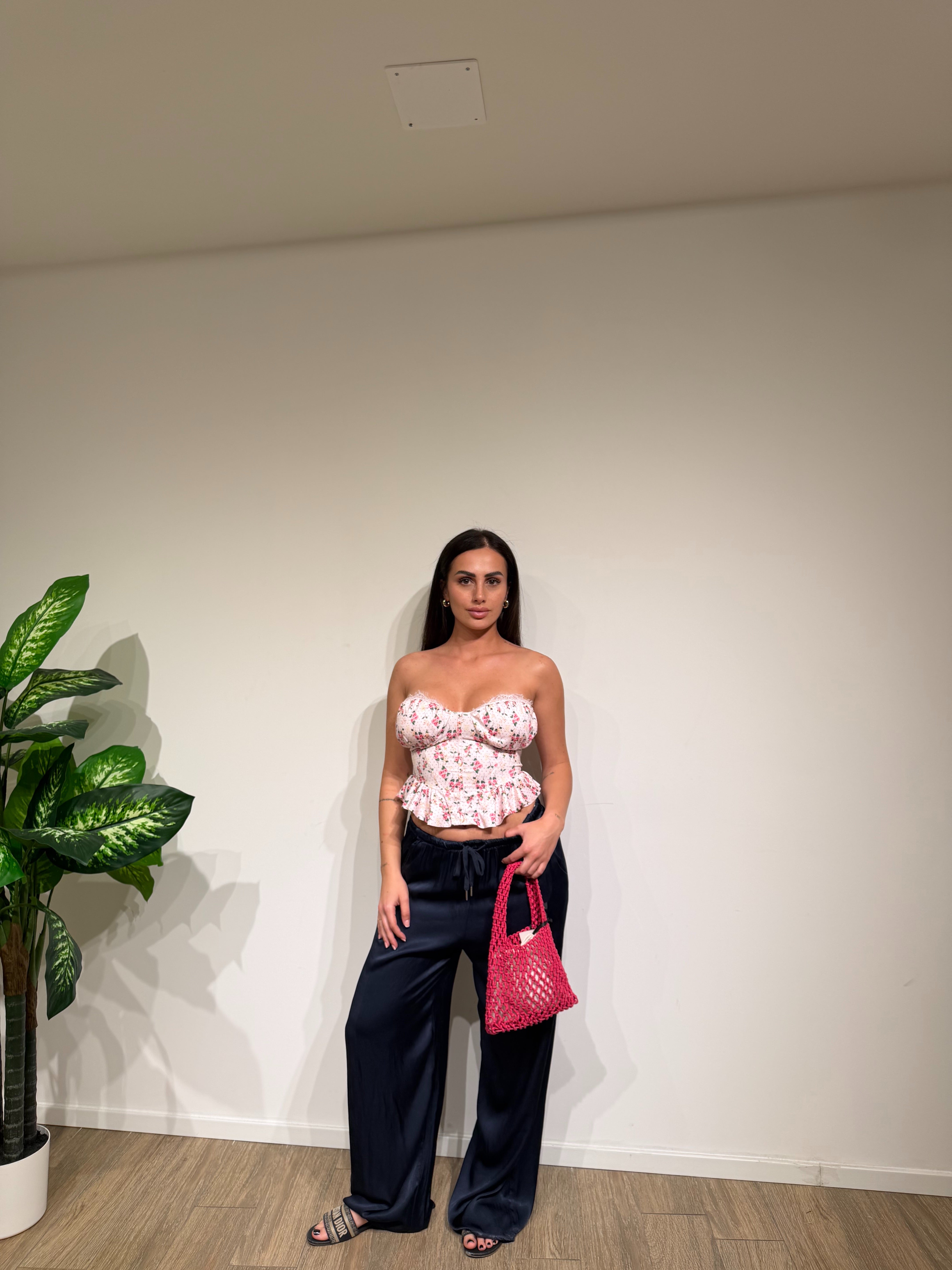 Pantalone satin