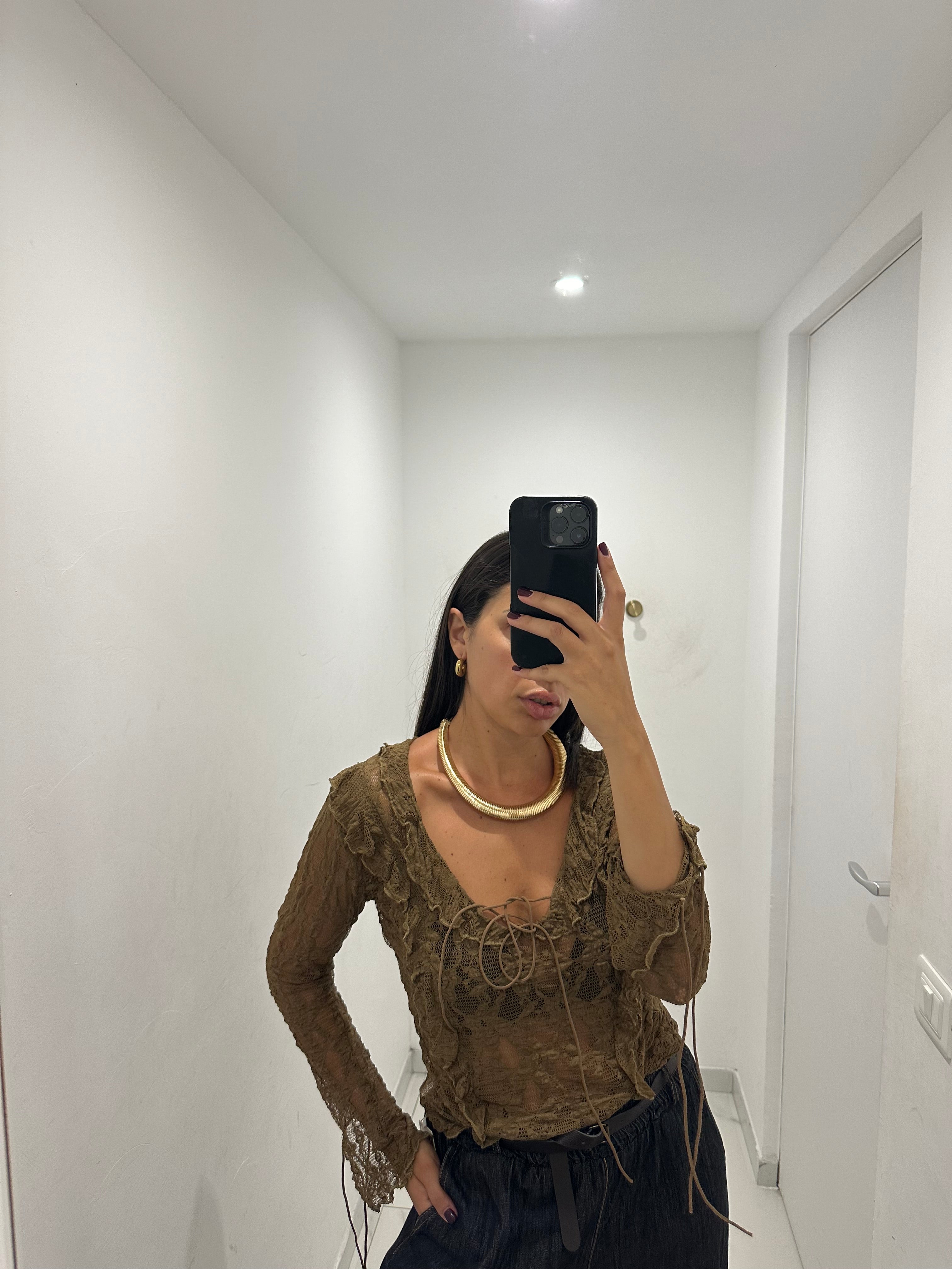 Camicia Stella in pizzo