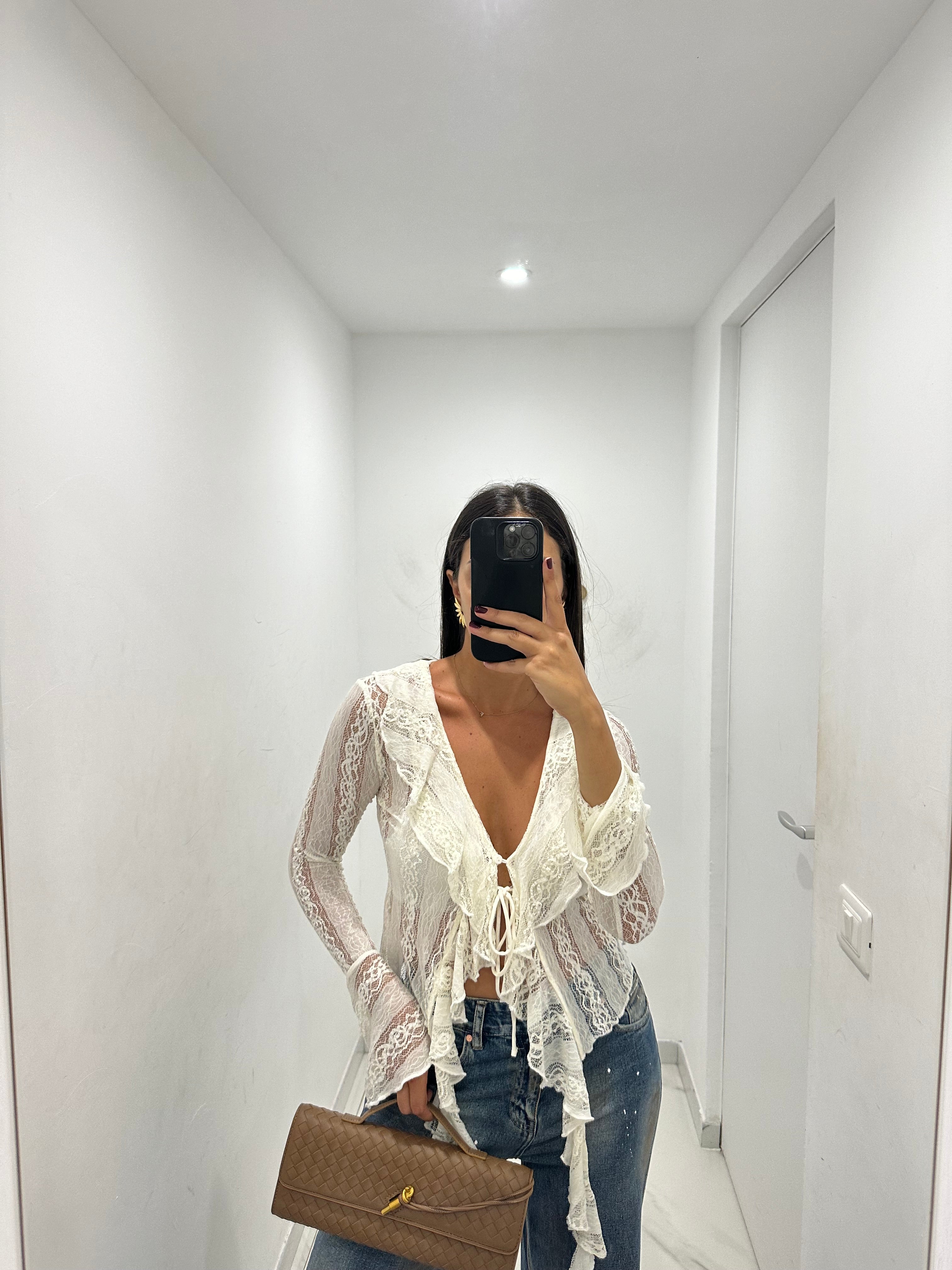 Cardigan pizzo