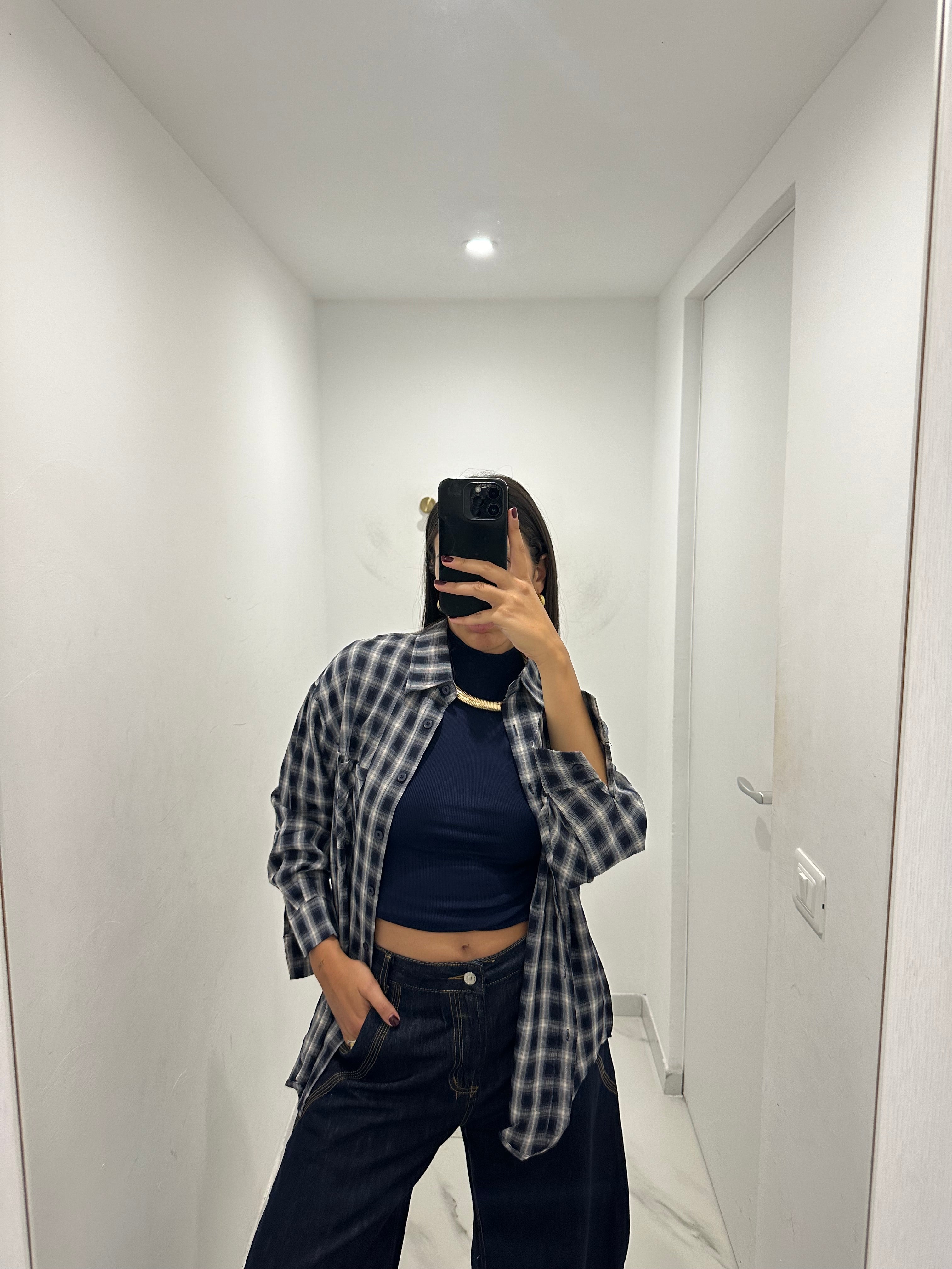 Camicia Quadri Blu