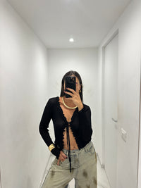 Cardigan in filo