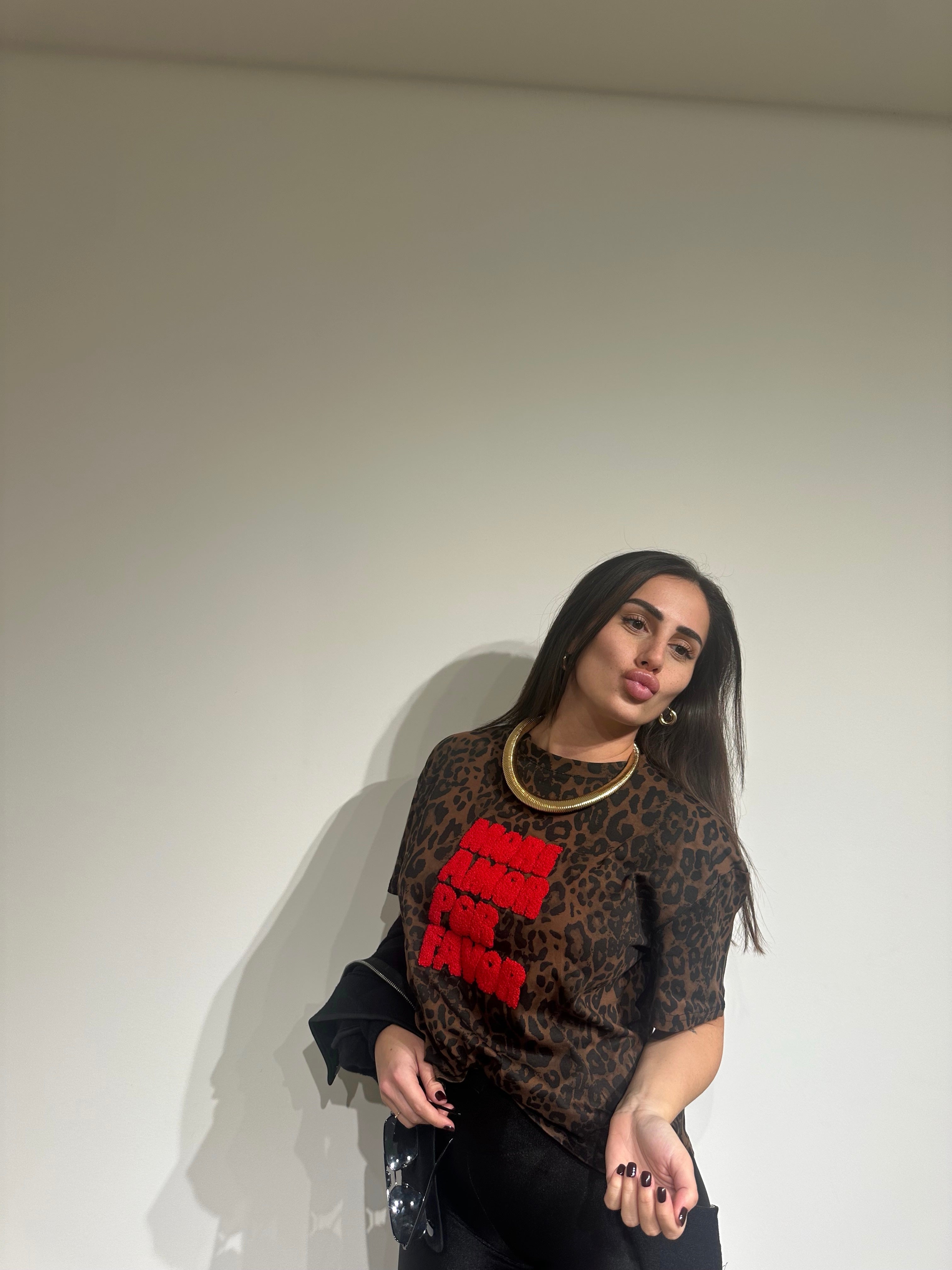 T-shirt Leopard
