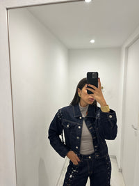 Giacca denim intreccio
