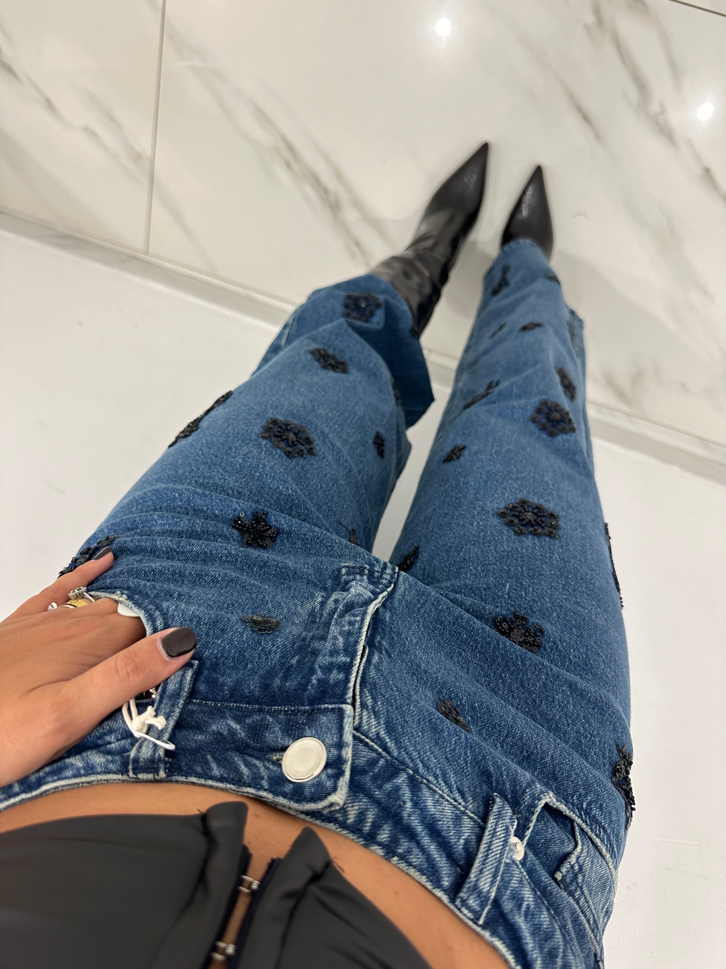 Jeans Brillo nero