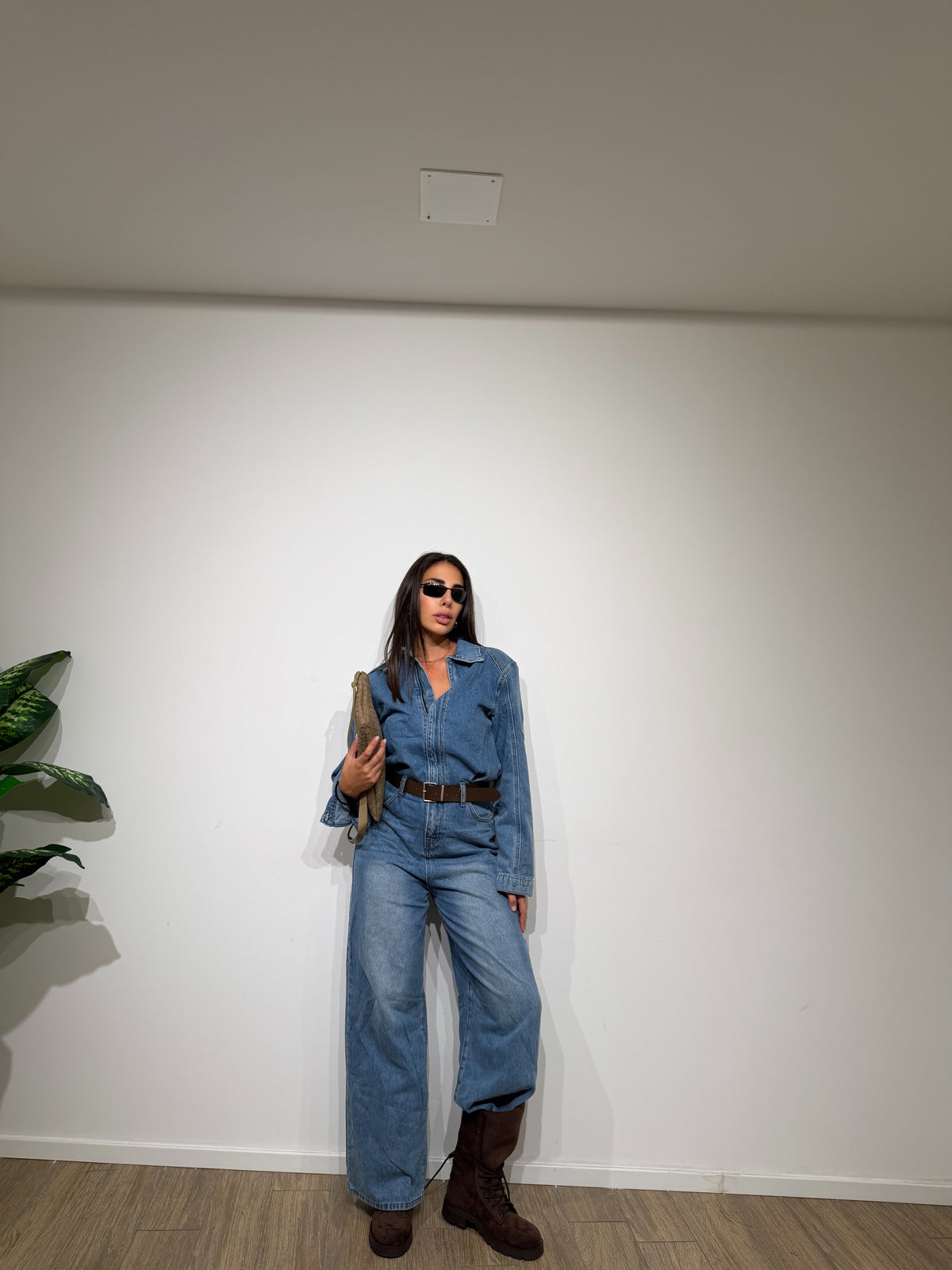 Tutina denim long