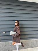 Maxi felpa con spalline