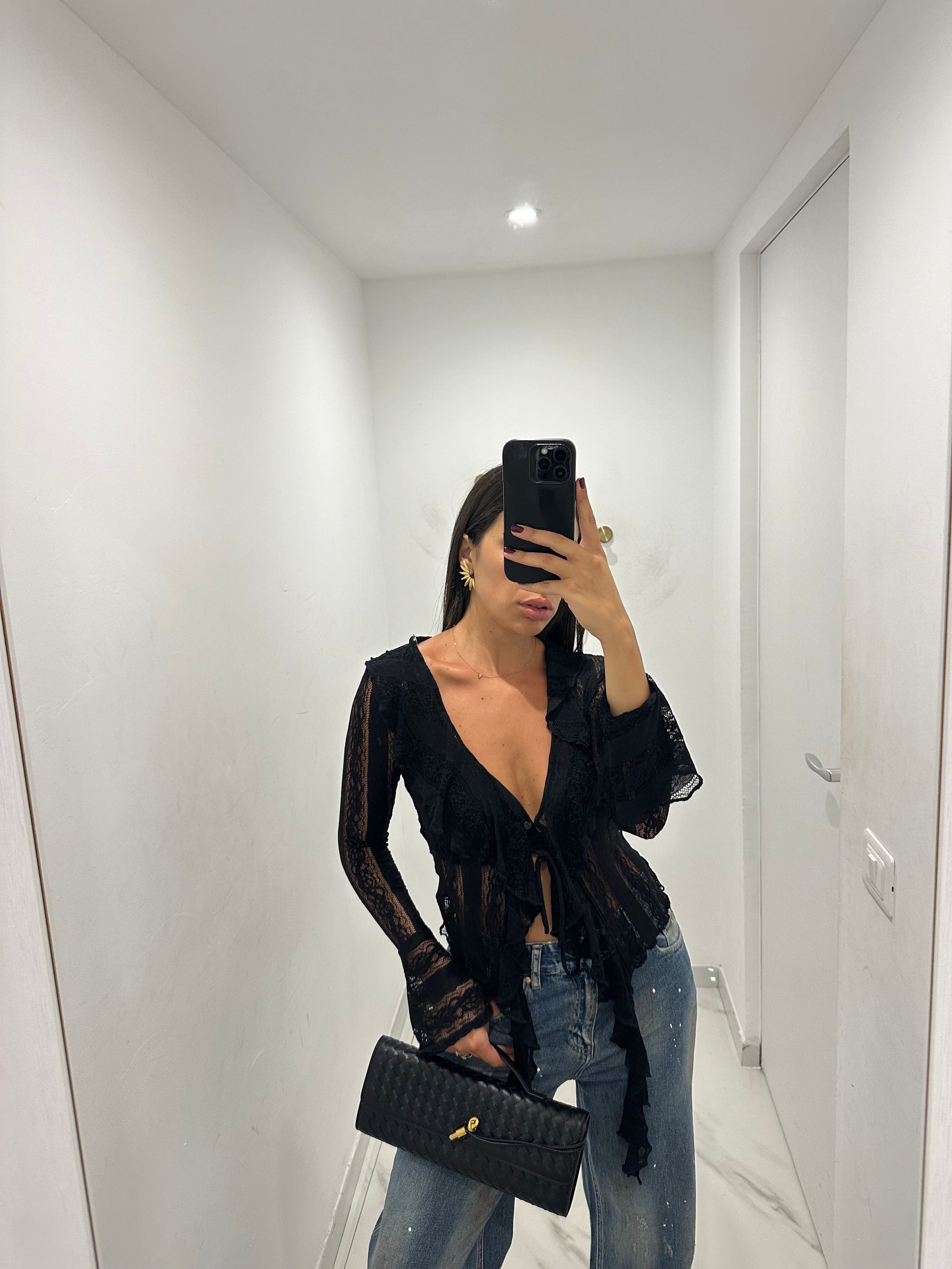 Cardigan pizzo