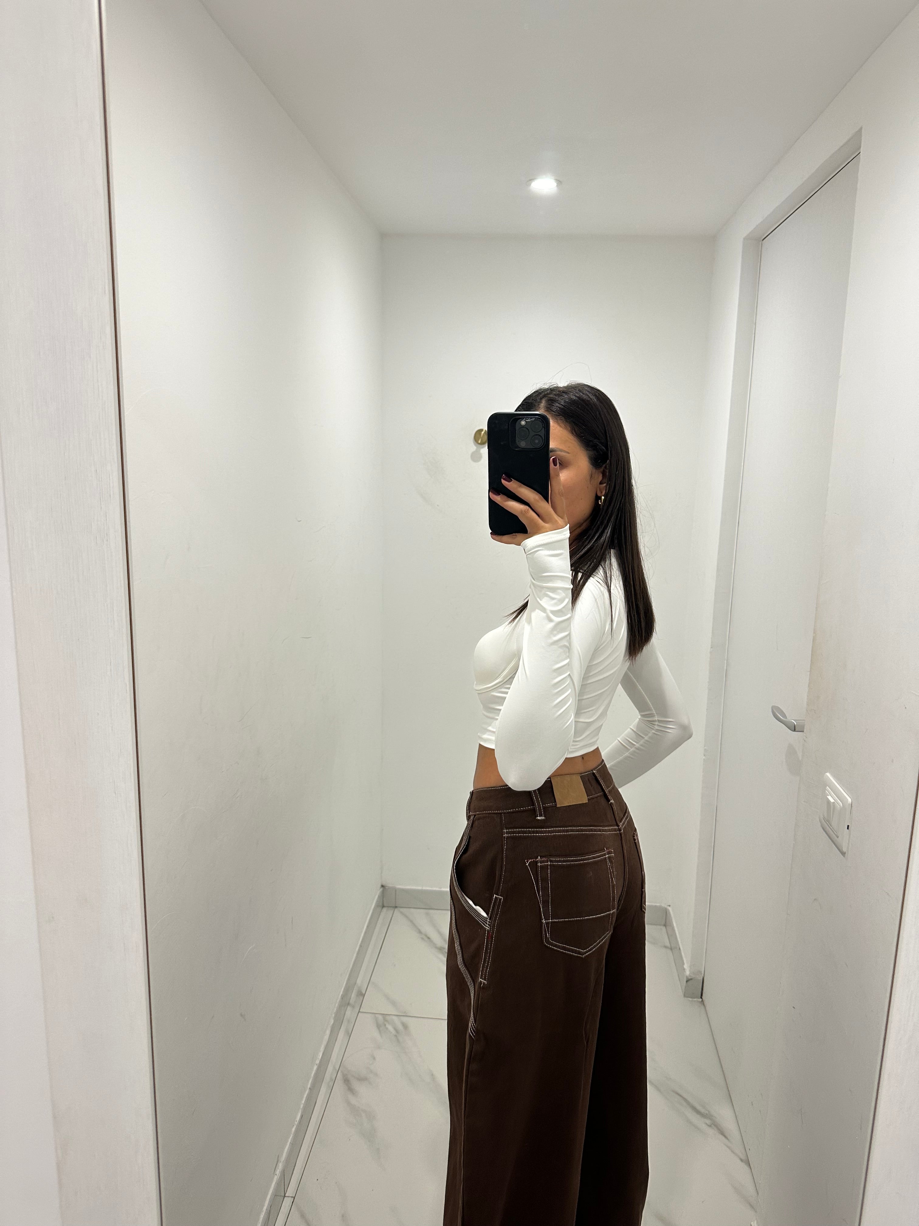 Jeans balloon cioccolato