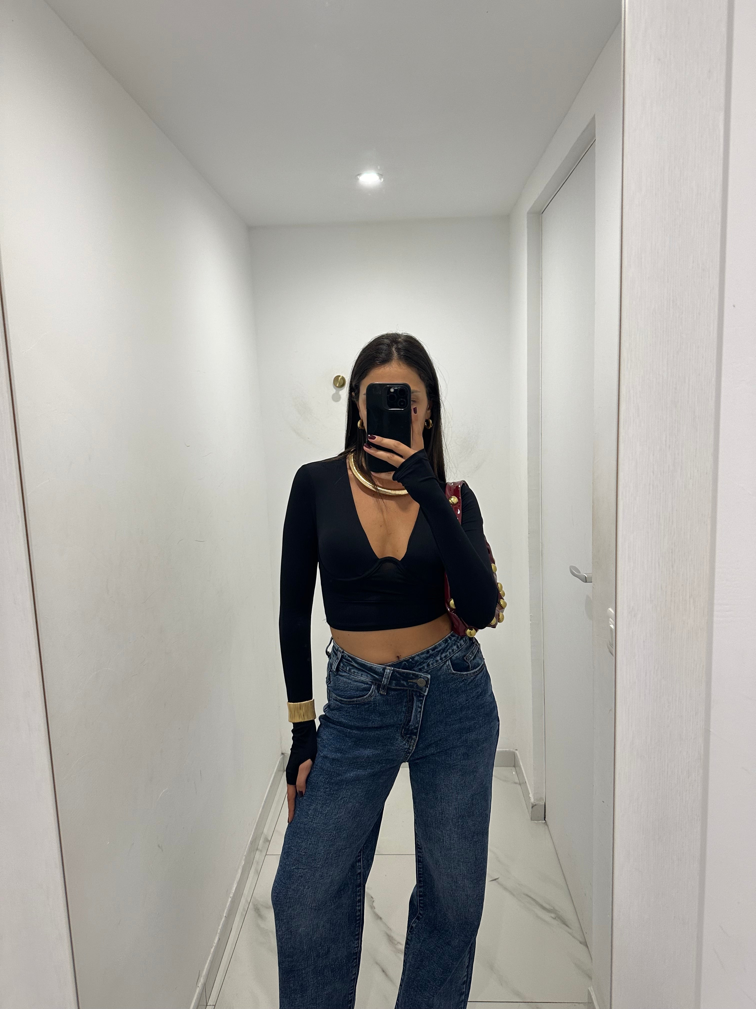 Jeans chiusura chic
