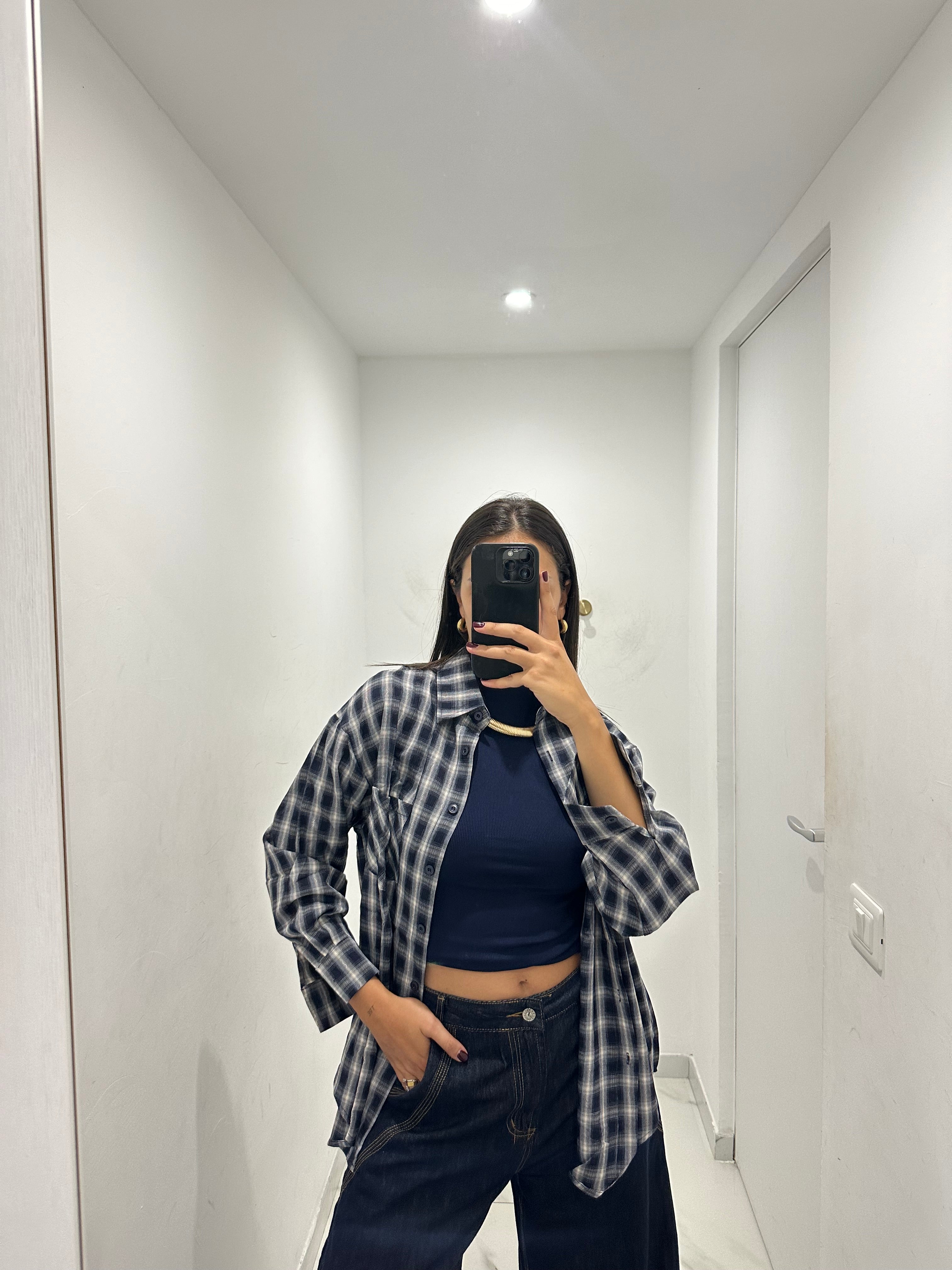Camicia Quadri Blu