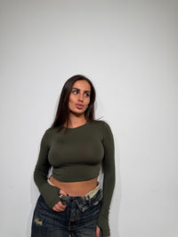 Maglia Crop lycra