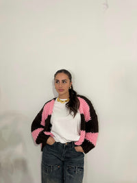 Cardigan bicolor