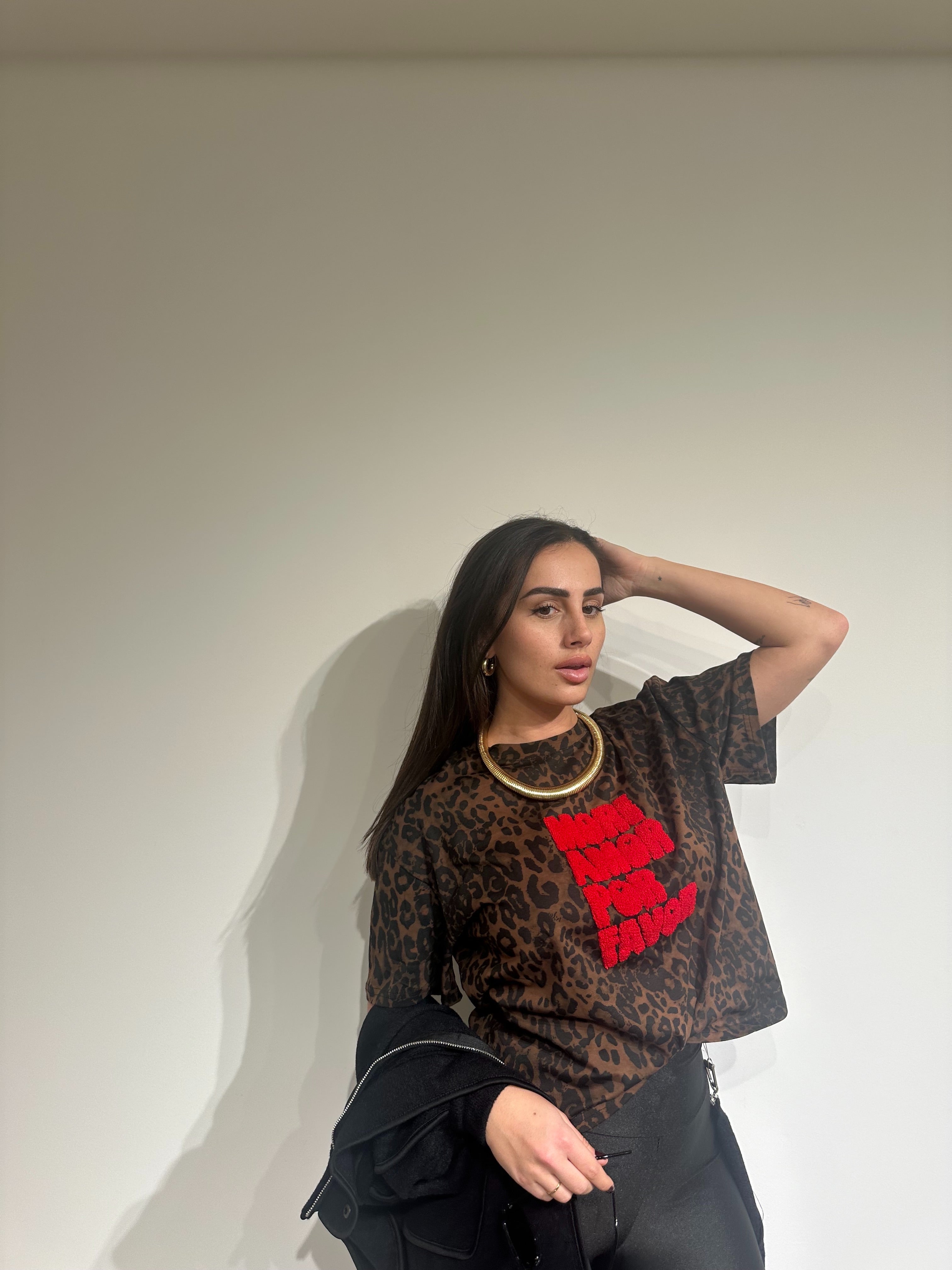 T-shirt Leopard