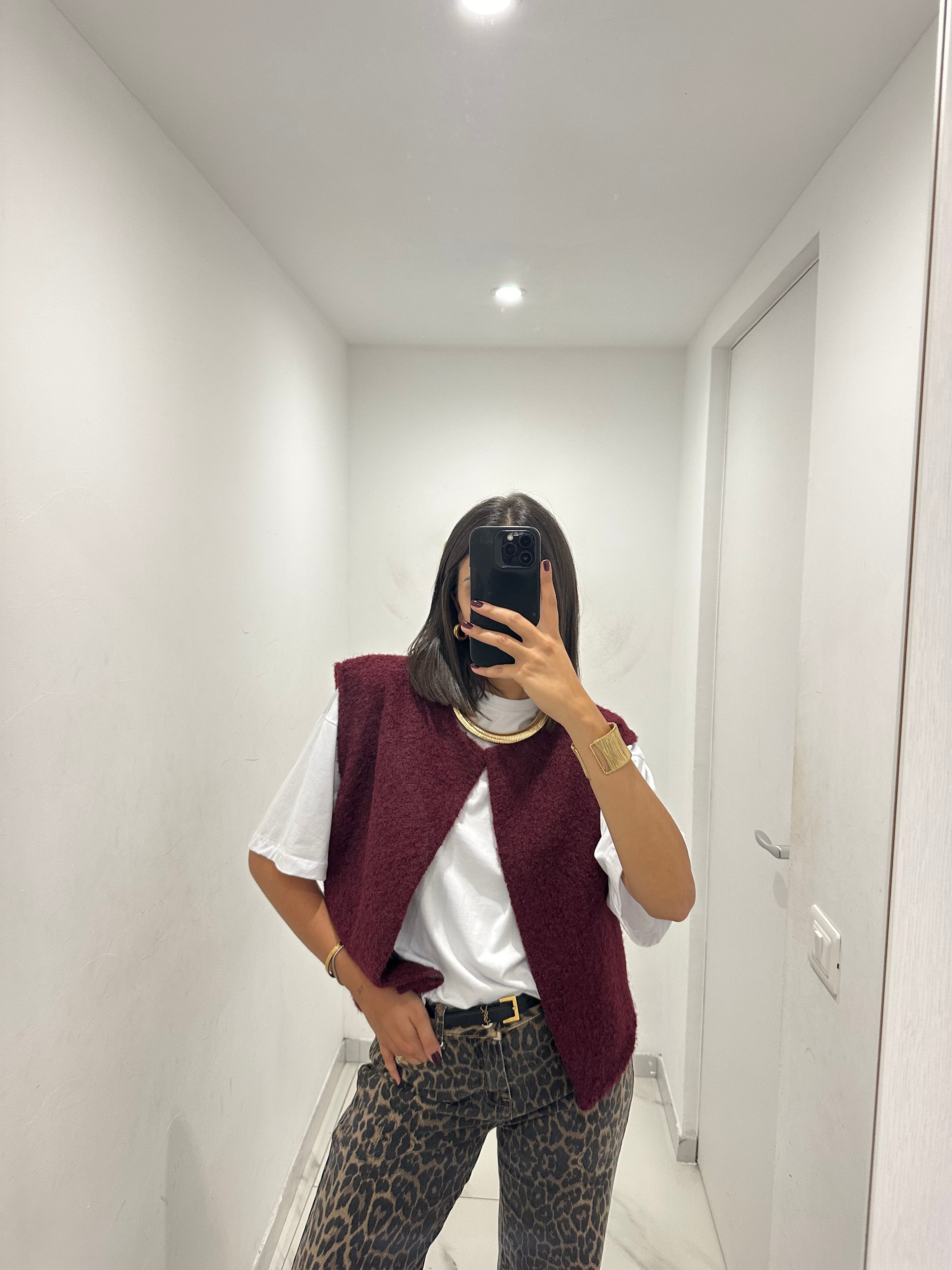 Gilet effetto Lana