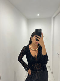 Camicia Stella in pizzo